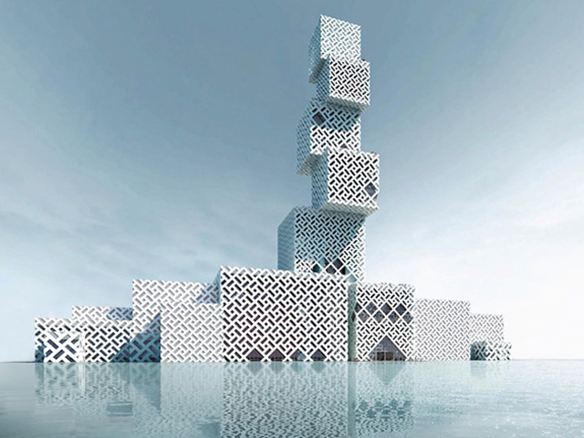 Cube tower planned for China