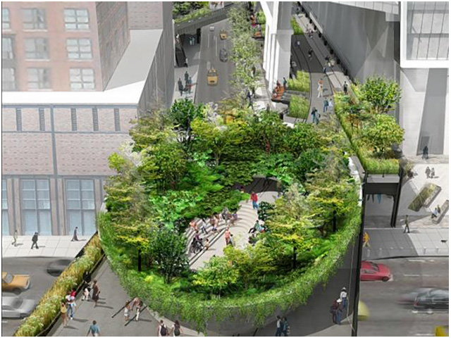 Plant-filled amphitheatre planned for High Line