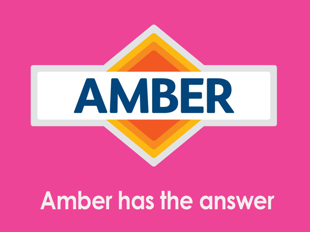 Amber goes pink!