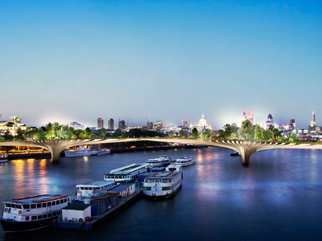 London's new garden bridge design revealed