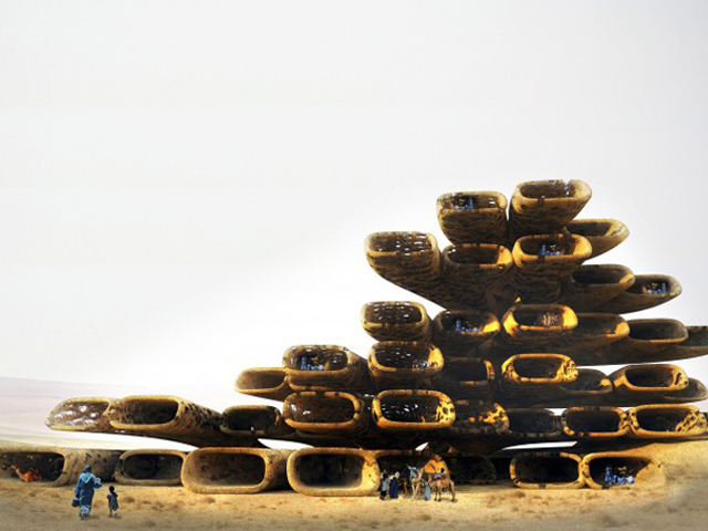 A desert sandscraper