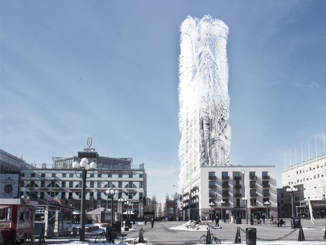 A designer hairstyle