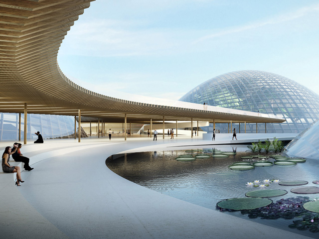 Glass Domes Form New Botanic Garden